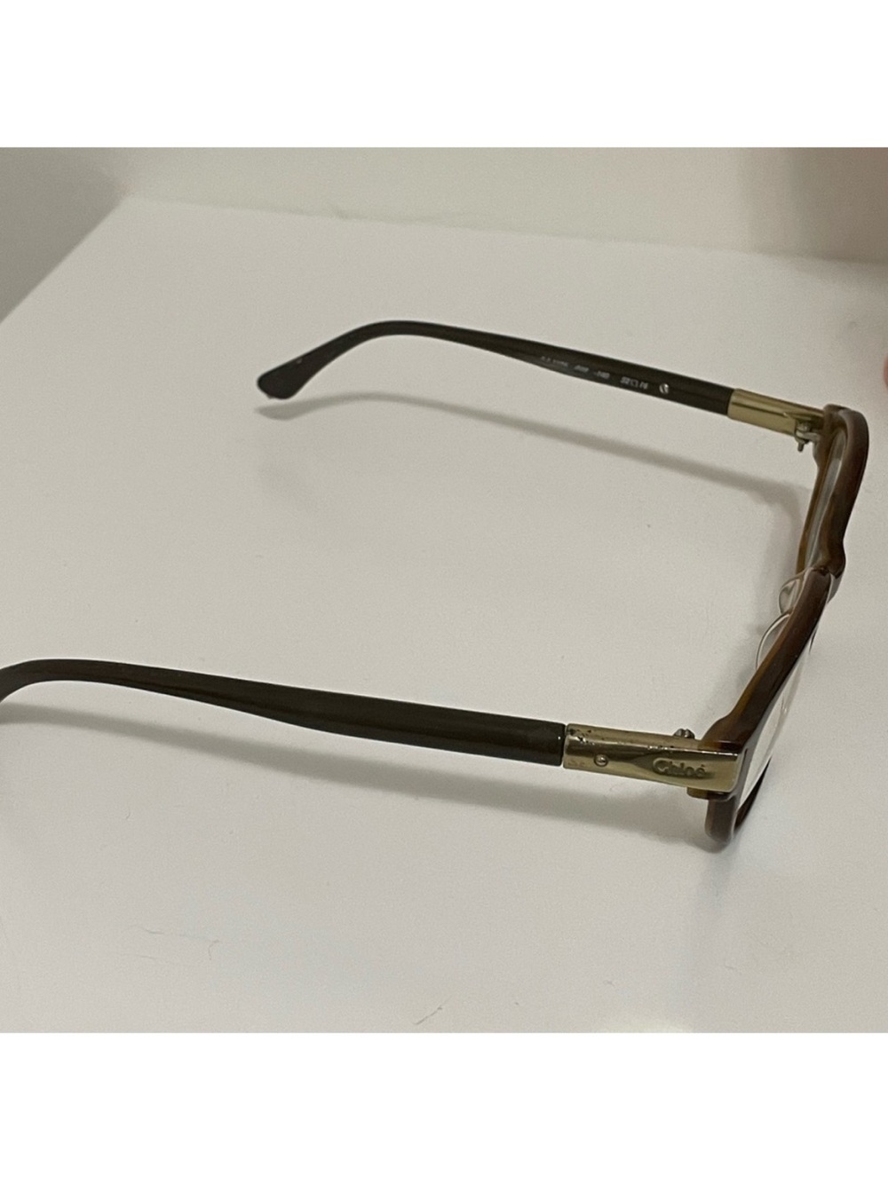 Chloe Vintage Classic Brown Rectangular Glasses - Picture 3 of 15